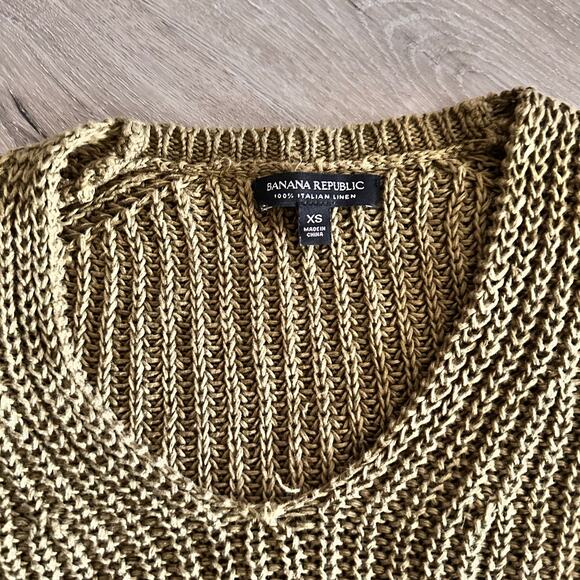 Banana Republic Sweater Army Green Size XS Knit - Picture 3 of 4